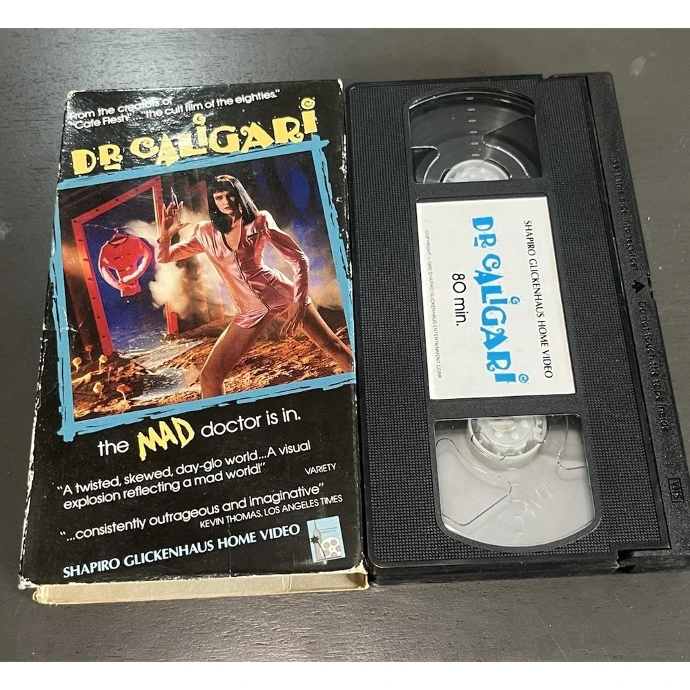 Dr Caligari VHS Shapiro Glickenhaus Video Surreal Cult Camp Horror Comedy